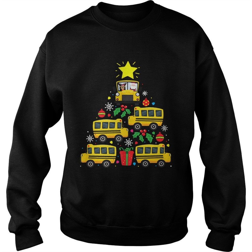 School Bus Driver Christmas Tree Shirt