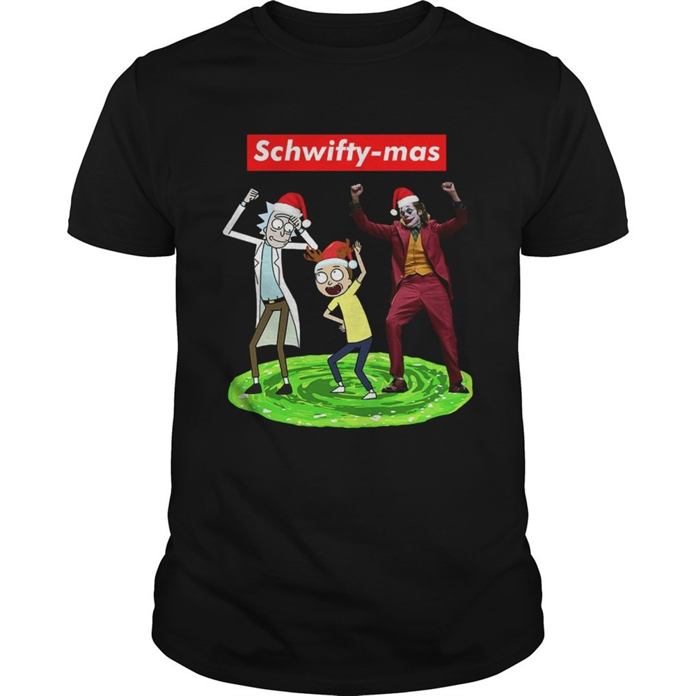 schwifty-mas-rick-and-morty-and-joker-dancing-shirt-xpqvchcr Schwifty mas Rick and Morty and Joker dancing shirt