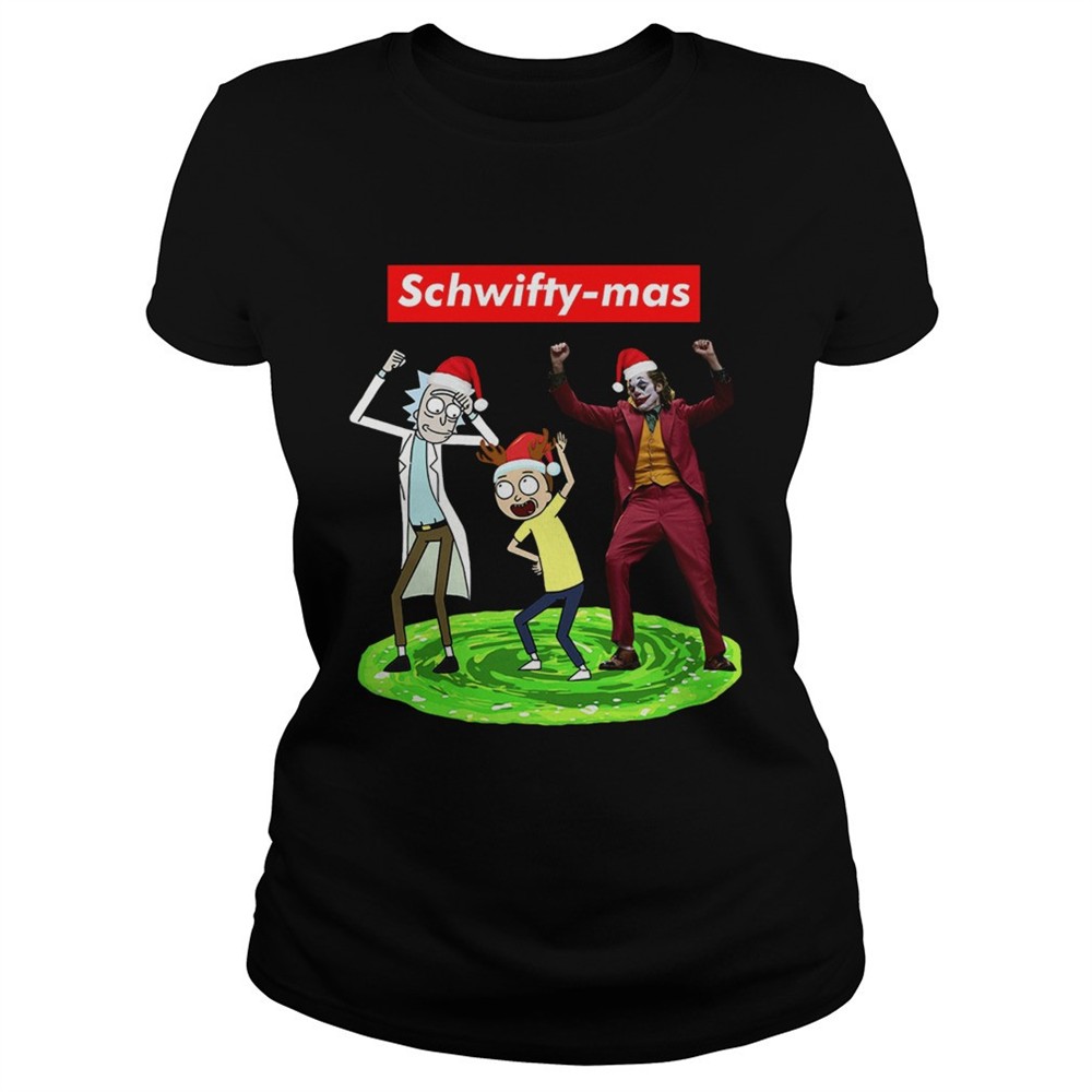schwifty-mas-rick-and-morty-and-joker-dancing-shirt-xpqvchcr Schwifty mas Rick and Morty and Joker dancing shirt