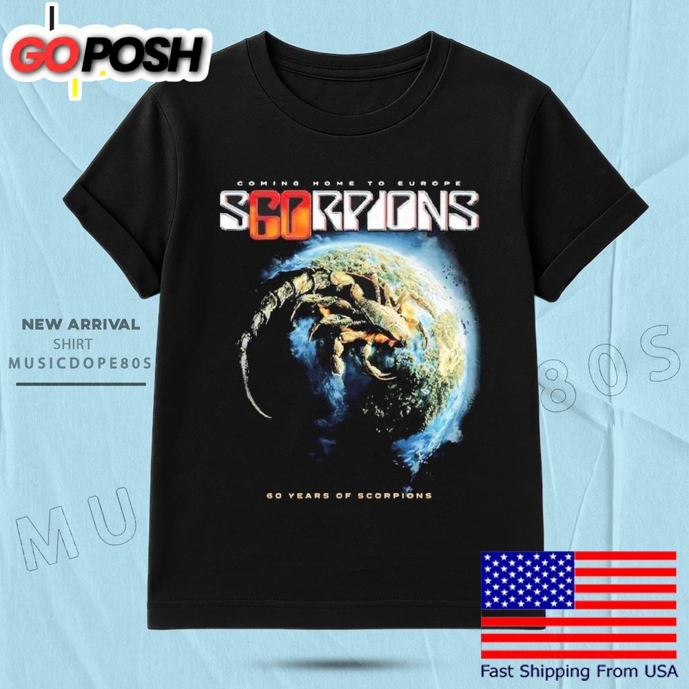 Scorpions 60 Years Of Scorpions European Tour 2025 T Shirt