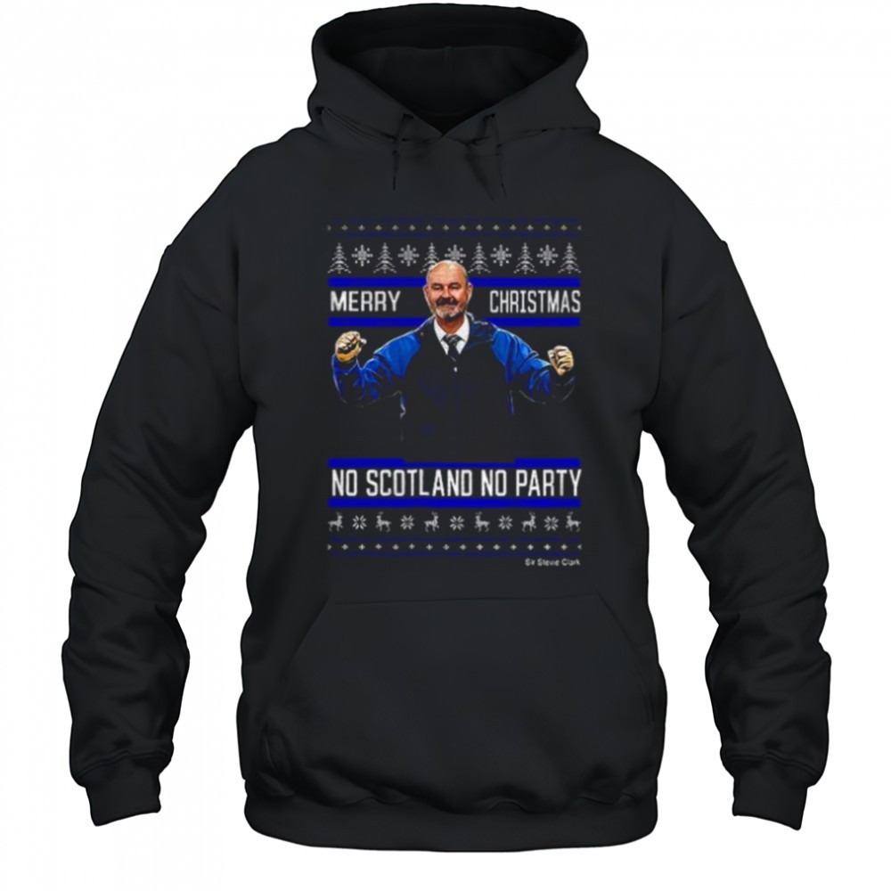 Scotland Clark Merry Christmas no Scotland no party shirt