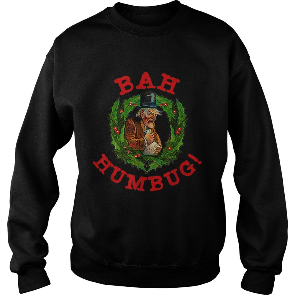 Scrooge Bah Humbug ArtFunny Anti Christmas Spirit shirt