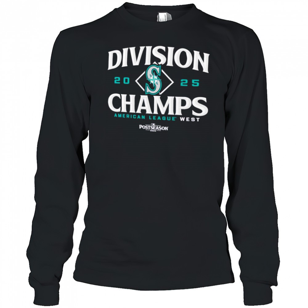 seattle-mariners-2025-al-west-division-champions-shirt-8htdf818 Seattle Mariners 2025 AL West Division Champions shirt