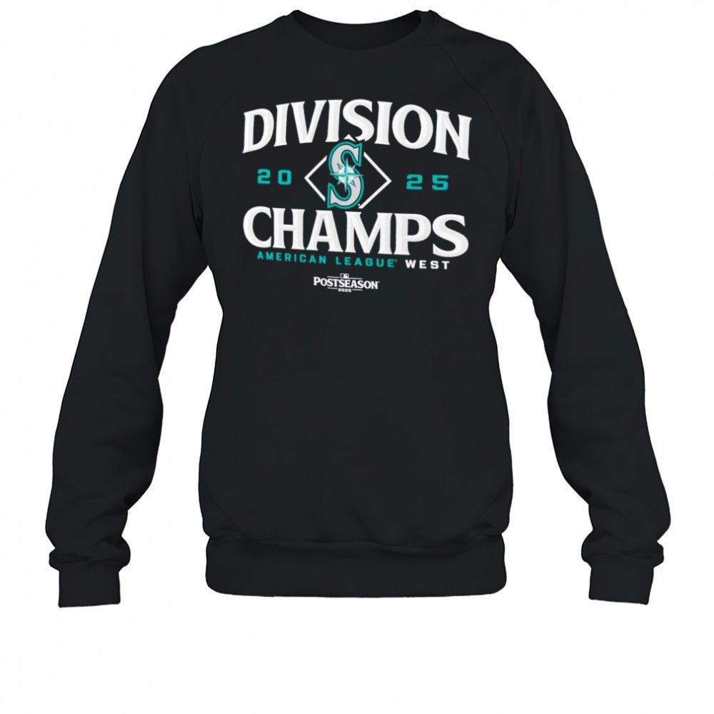 seattle-mariners-2025-al-west-division-champions-shirt-8htdf818 Seattle Mariners 2025 AL West Division Champions shirt