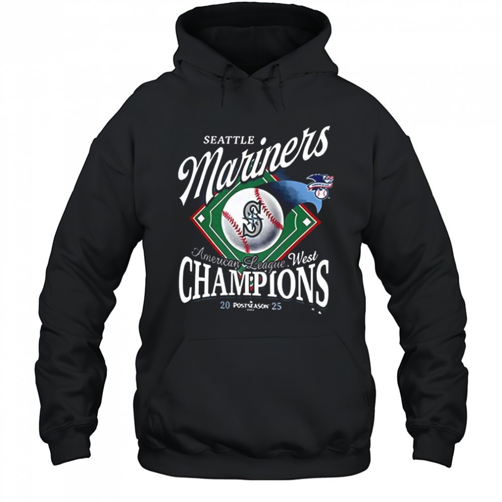 Seattle Mariners 2025 Amnerican League West Division Champions shirt