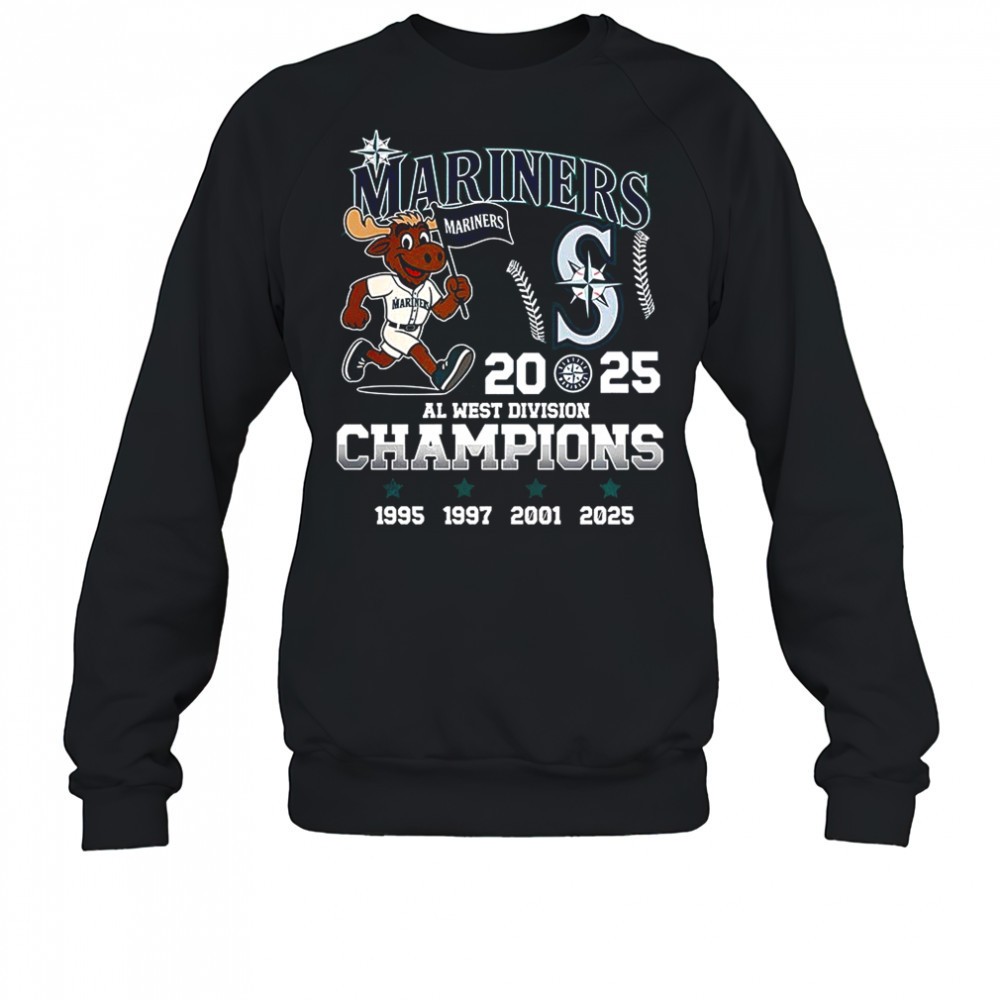 seattle-mariners-al-west-division-champions-2025-mascot-shirt-ayd8gox7 Seattle Mariners AL West Division Champions 2025 mascot shirt