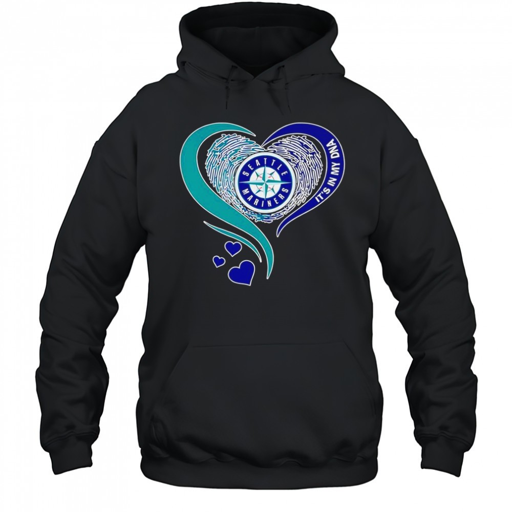 Seattle Mariners Baseball Its In My DNA Heart T-Shirt