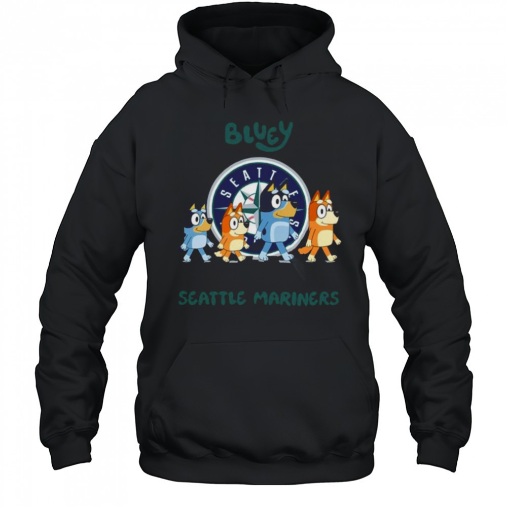 Seattle Mariners Bluey Family abbey road shirt