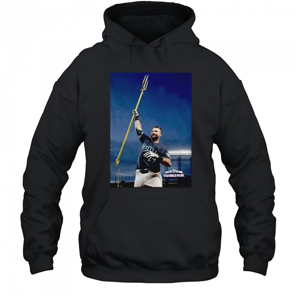 Seattle Mariners Cal Raleigh 60th Home Run Holding Trident Big Dumper Trident Up shirt