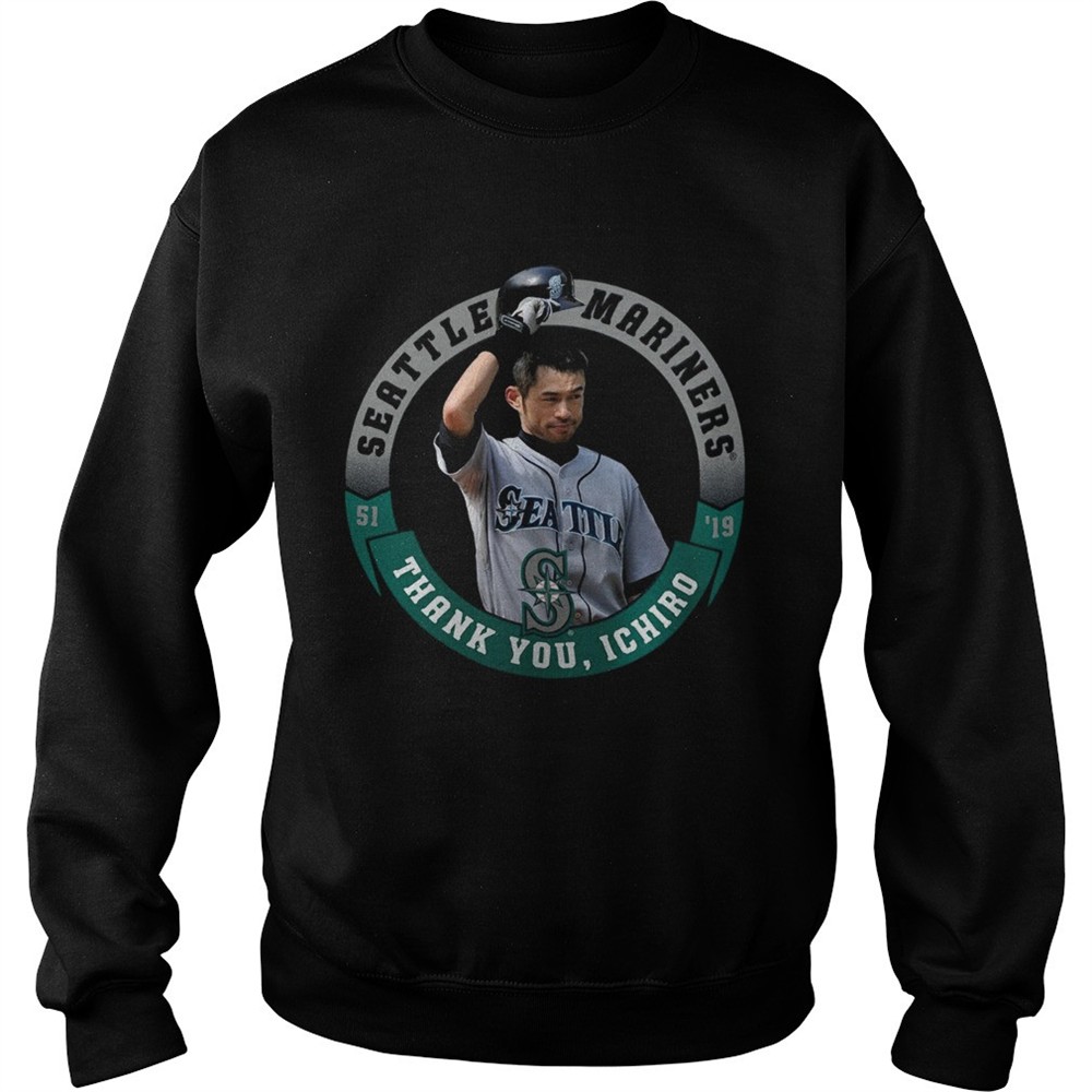 Seattle Mariners Majestic Thank You Ichiro Suzuki shirt