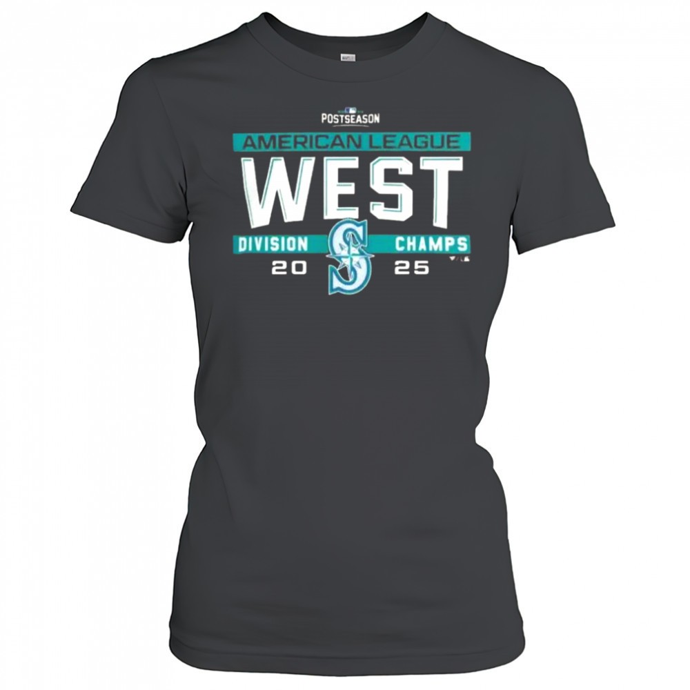 seattle-mariners-mlb-2025-al-west-division-title-postseason-locker-room-team-t-s-knv754g5 Seattle Mariners MLB 2025 Al West Division Title Postseason Locker Room Team T-Shirt