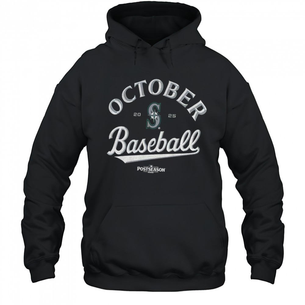 Seattle Mariners October Baseball 2025 MLB Postseason logo shirt