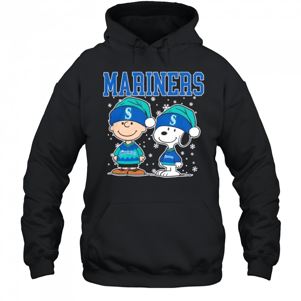 Seattle Mariners Snoopy Charlie Brown Christmas Baseball shirt