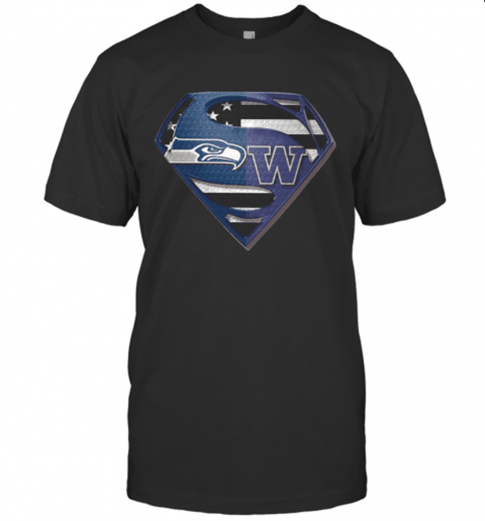 seattle-seahawks-and-washington-huskies-superman-t-shirt-5inzlfqq Seattle Seahawks And Washington Huskies Superman T-Shirt