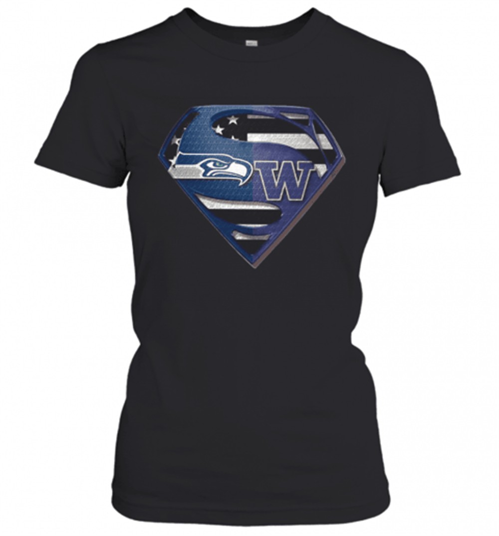 seattle-seahawks-and-washington-huskies-superman-t-shirt-5inzlfqq Seattle Seahawks And Washington Huskies Superman T-Shirt