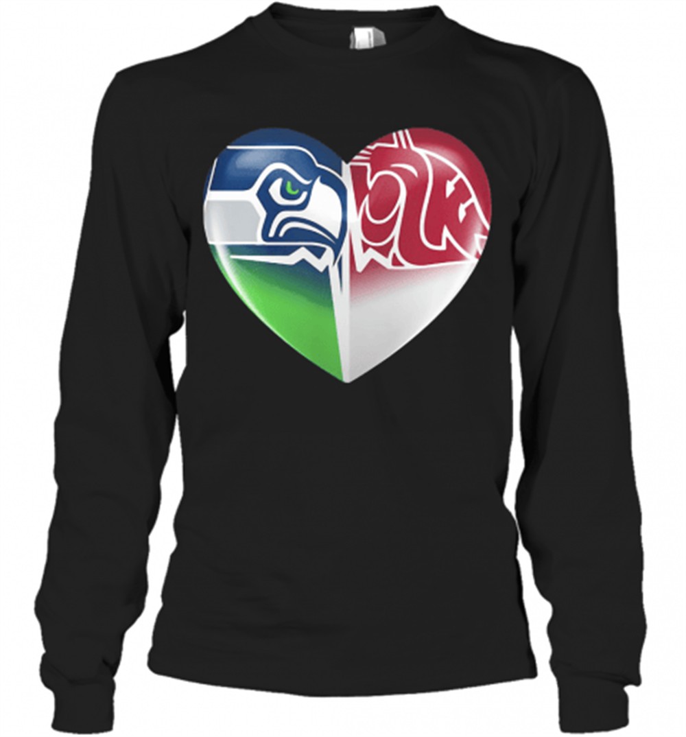 seattle-seahawks-and-washington-state-cougars-t-shirt-wnj79w10 Seattle Seahawks And Washington State Cougars T-Shirt