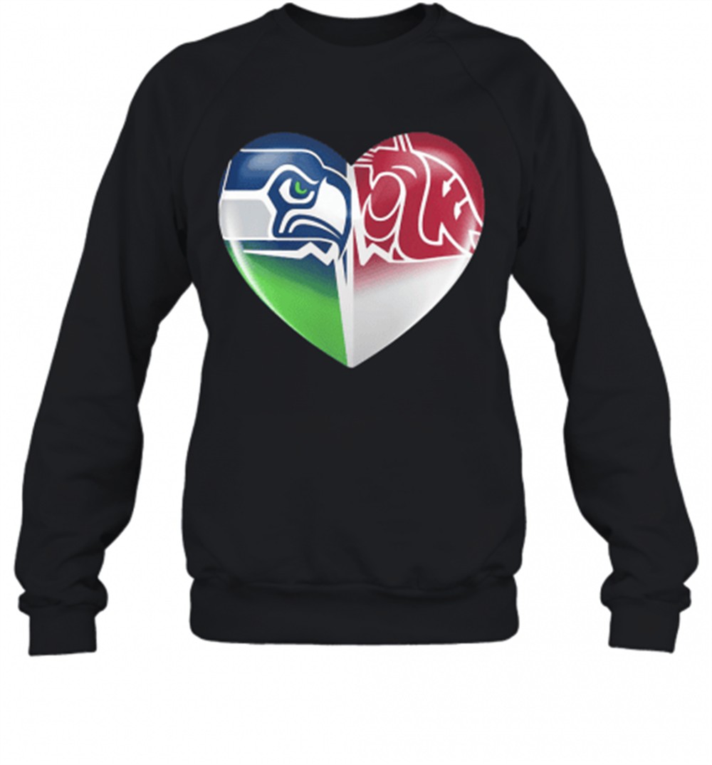 seattle-seahawks-and-washington-state-cougars-t-shirt-wnj79w10 Seattle Seahawks And Washington State Cougars T-Shirt