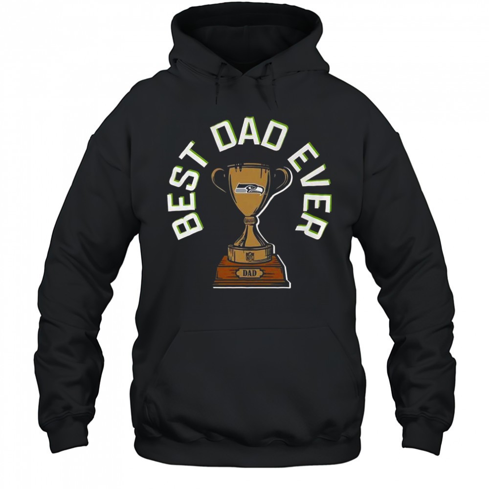Seattle Seahawks Best Dad Ever Trophy T-Shirt