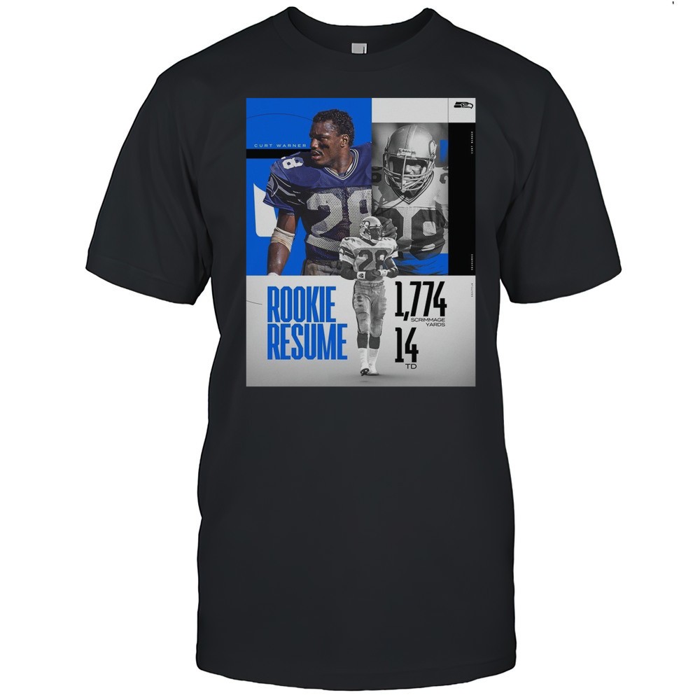 seattle-seahawks-legends-kurt-warner-rookie-resume-1774-scrimmage-yards-14-td-po-efbsw5xu Seattle Seahawks Legends Kurt Warner Rookie Resume 1774 Scrimmage Yards 14 TD Poster T-shirt
