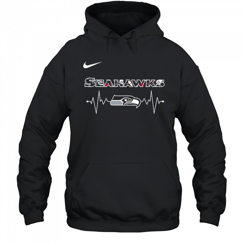 Seattle Seahawks x EMT Day peace love save lives Double-Sided T-shirt