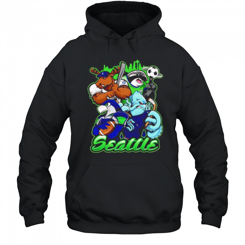 Seattle sports mascots shirt