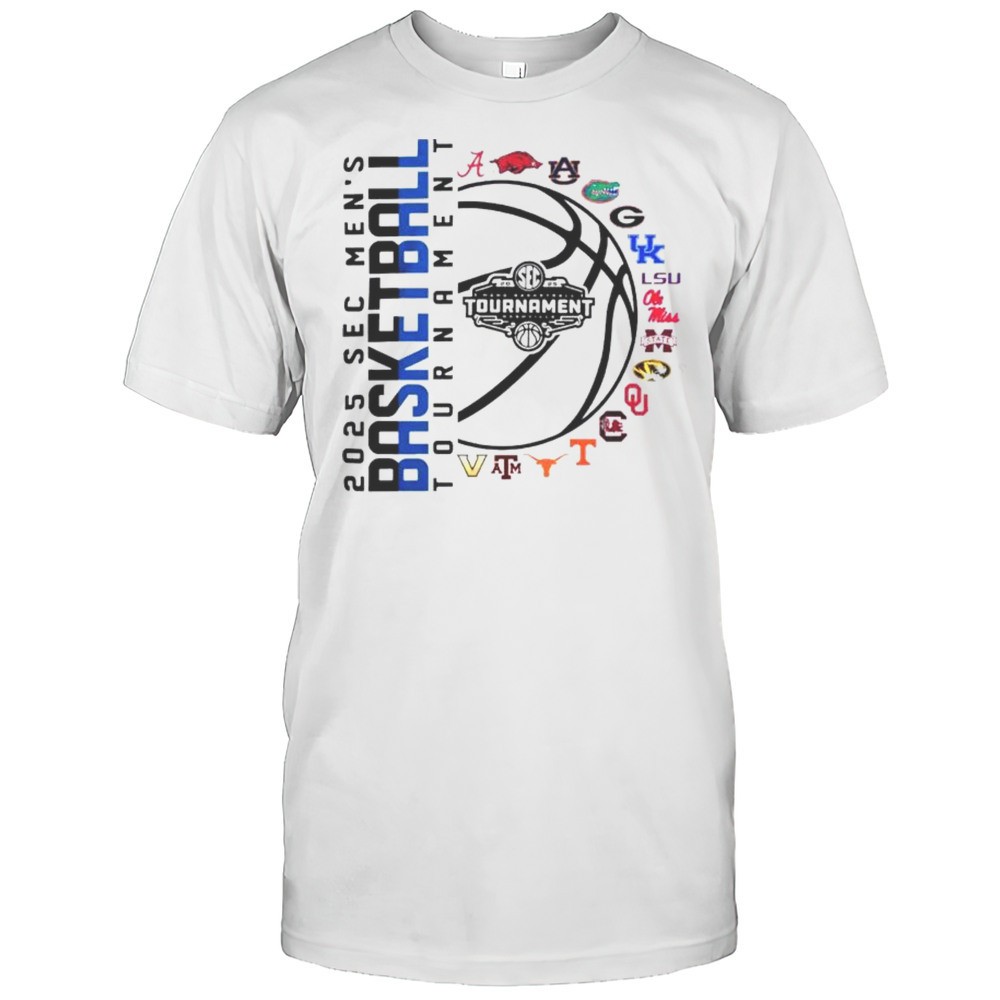 SEC 2025 Mens Basketball Tournament 16 Team Shirt