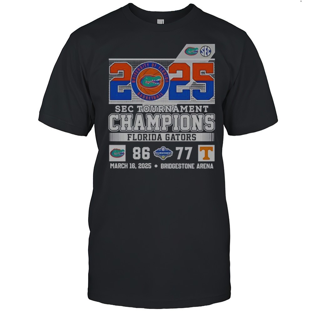 sec-tournament-champions-florida-gators-beat-tennessee-volunteers-2025-t-shirt-nifk0mfo SEC Tournament Champions Florida Gators Beat Tennessee Volunteers 2025 T-Shirt