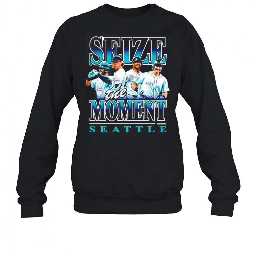 seize-the-moment-seattle-mariners-eugenio-suarez-logan-gilbert-julio-rodriguez-c-3h61p3xn Seize The Moment Seattle Mariners Eugenio Suarez Logan Gilbert Julio Rodriguez Cal Raleigh Shirt