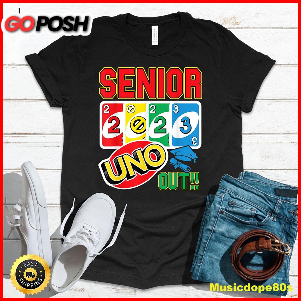 Senior 2025 Uno Out Funny Class Of 2025 T-Shirt