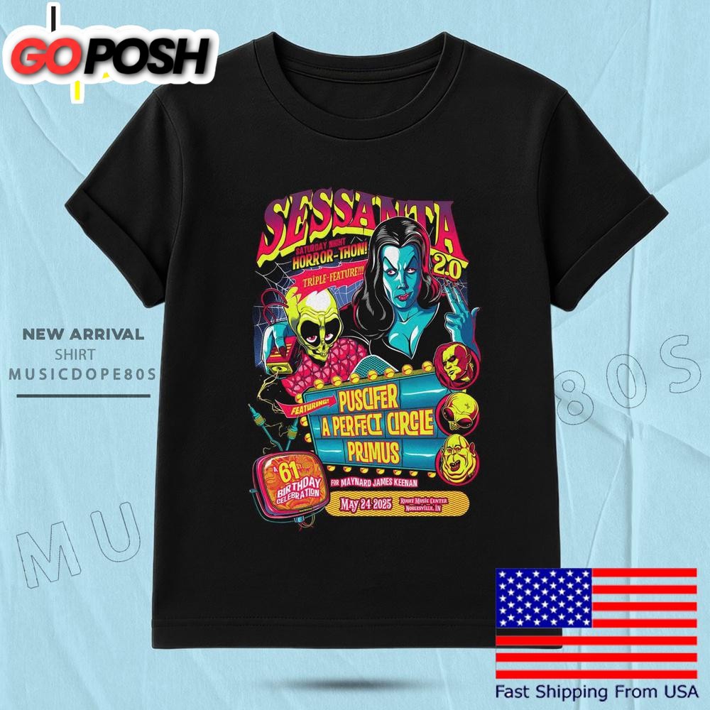 Sessanta At Ruoff Music Center In Noblesville, IN 2025 T Shirt