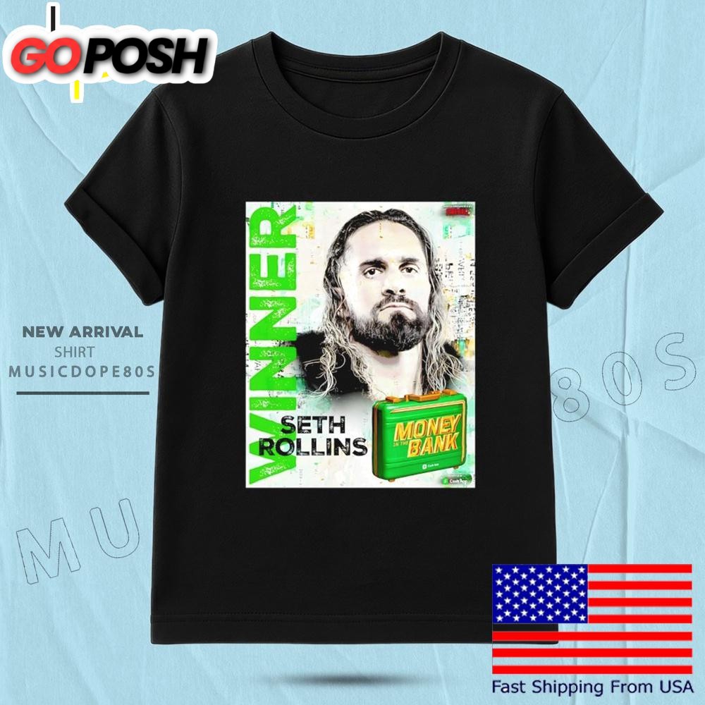 Seth Rollins Winner Money Is The Bank T Shirt
