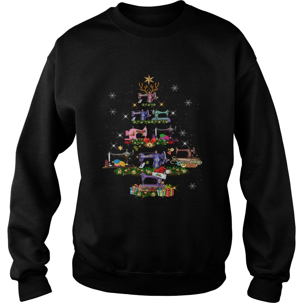 Sewing Christmas Tree Tee Quilting Lovers Sewer shirt