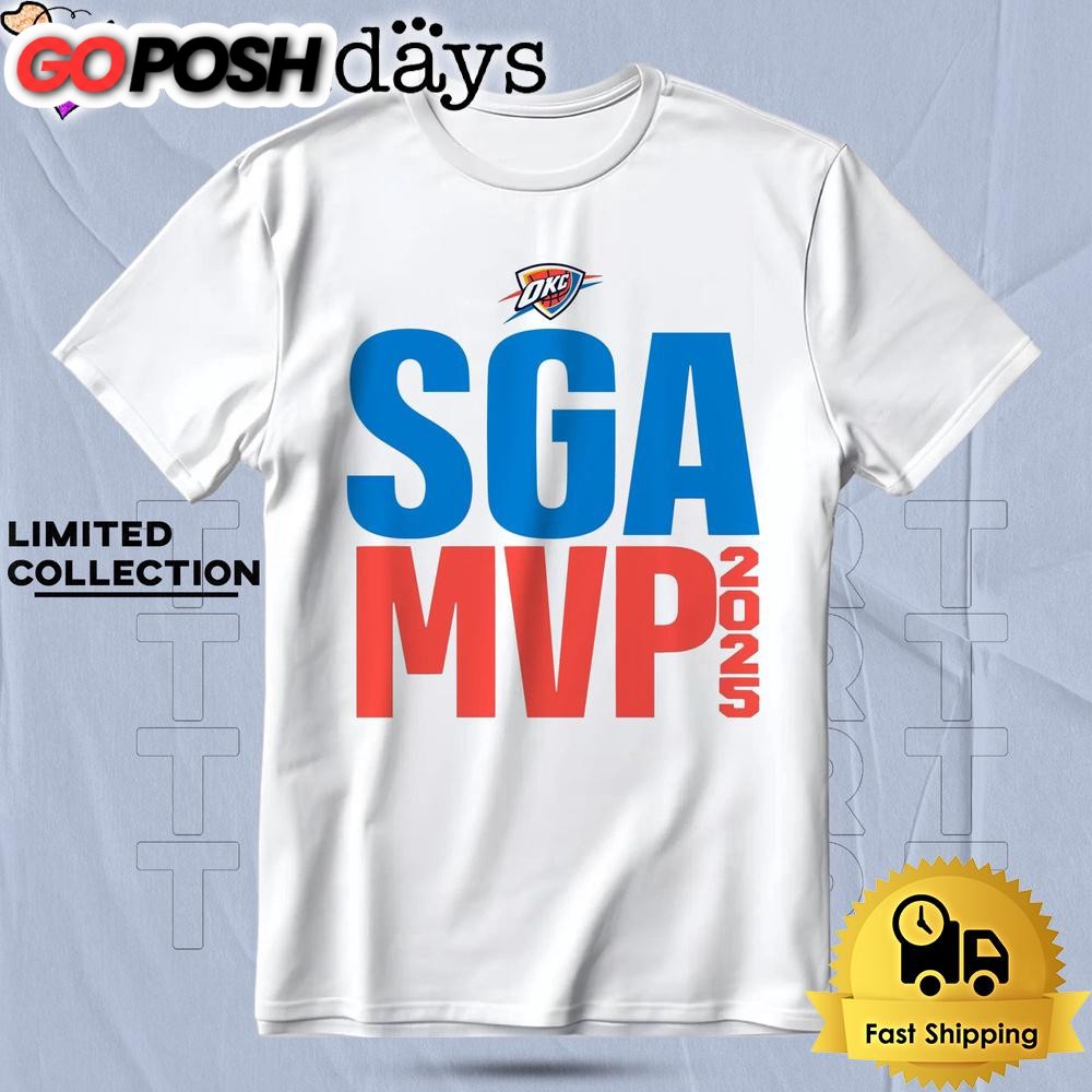 Shai Gilgeous Alexander 2025 Nba Mvp Okc Thunder Bold T Shirt