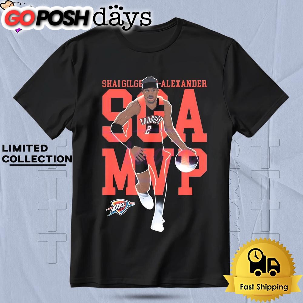 Shai Gilgeous Alexander 2025 Nba Mvp Thunder T Shirt