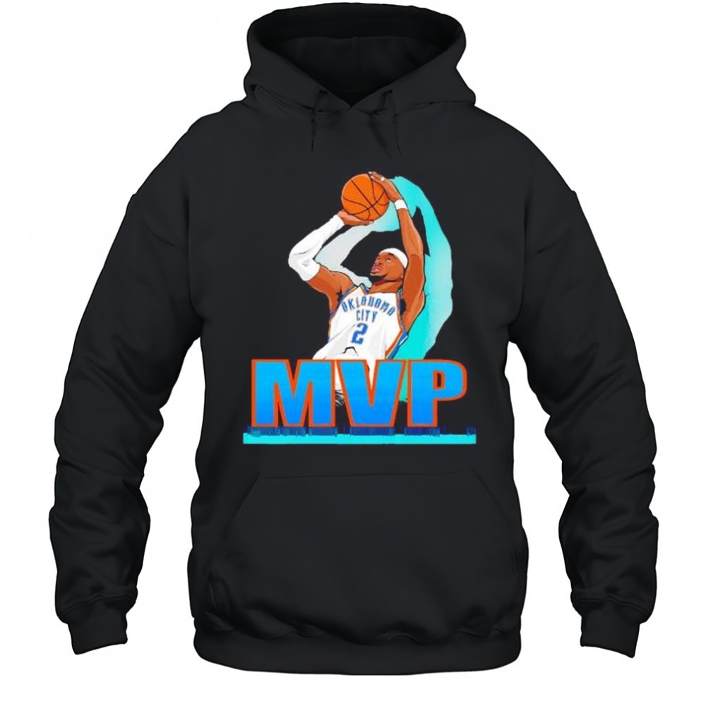 Shai Gilgeous-Alexander OKC Thunder MVP 2025 NBA illustration shirt