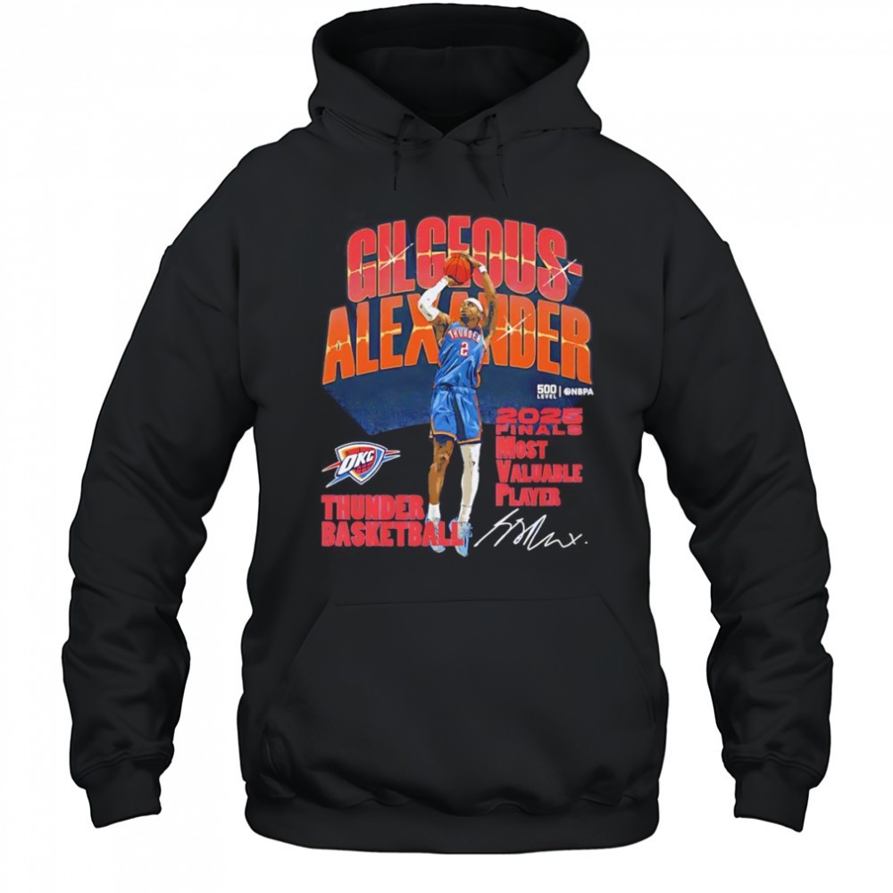 Shai Gilgeous-Alexander Oklahoma City Thunder 2025 Finals MVP shirt