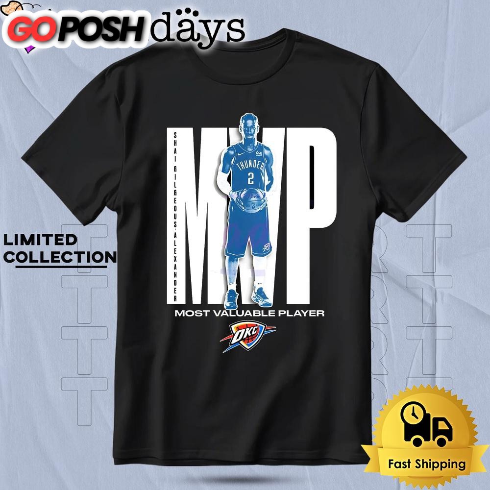 Shai Gilgeous Alexander Oklahoma City Thunder 2025 Nba Mvp T Shirt
