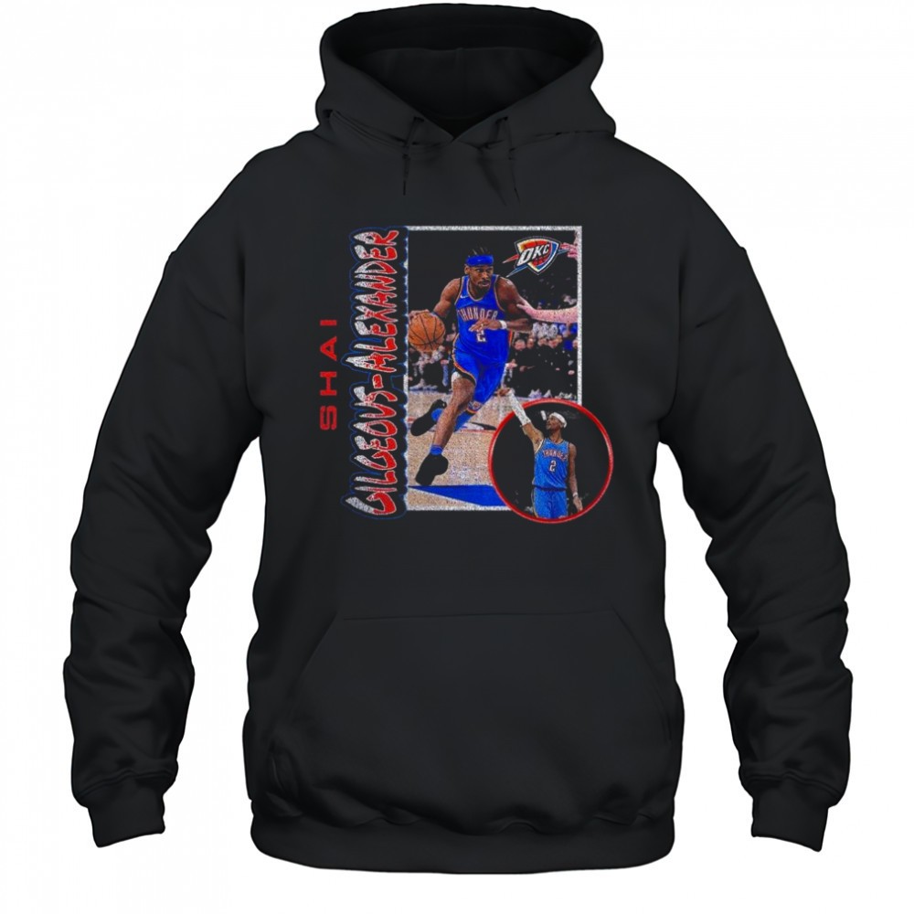 Shai Gilgeous-Alexander Oklahoma City Thunder 90s Player Graphic 2025 Shirt