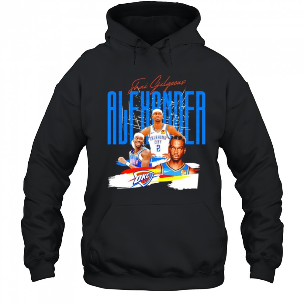 Shai Gilgeous-Alexander Oklahoma City Thunder MVP NBA Basketball graphic shirt