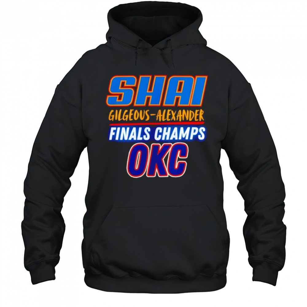 Shai Gilgeous-Alexander Oklahoma City Thunder NBA Finals Champions shirt