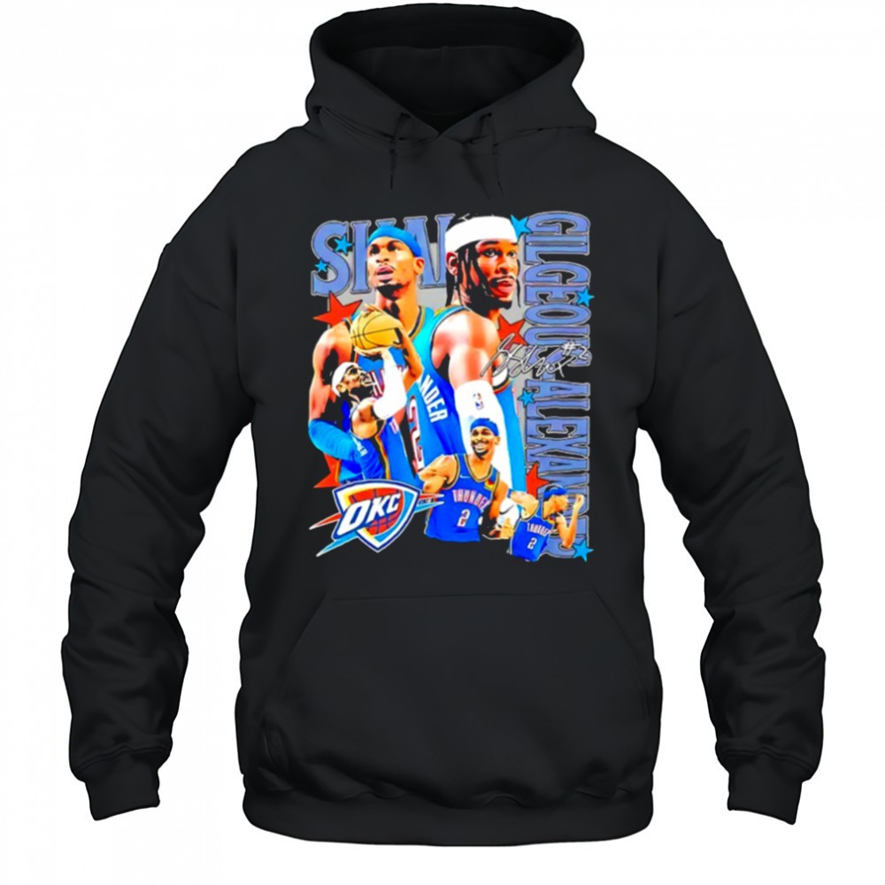 Shai Gilgeous Alexander Oklahoma City Thunder player collage shirt