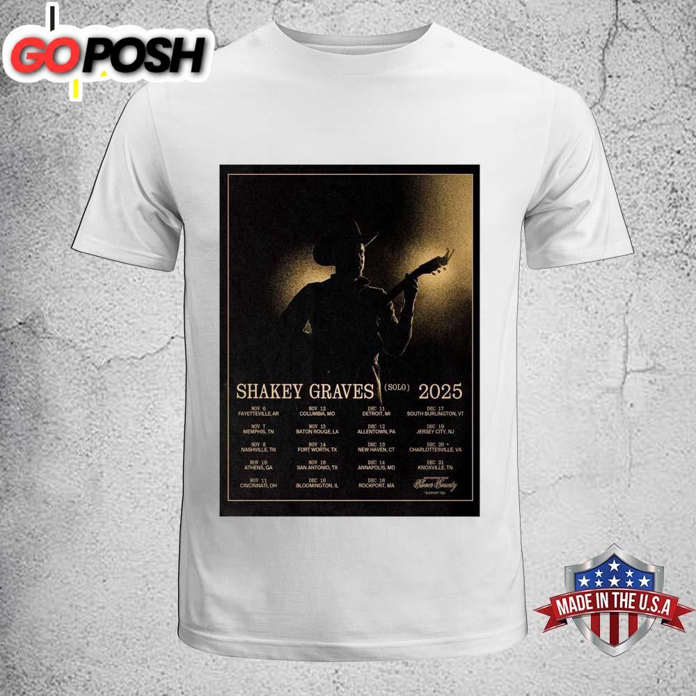 Shakey Graves Tour Solo 2025 Unisex T-Shirt