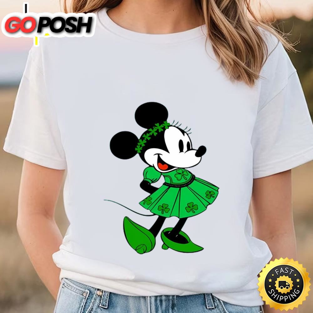 Shamrock Minnie Mouse Disney St Patricks Day Shirt
