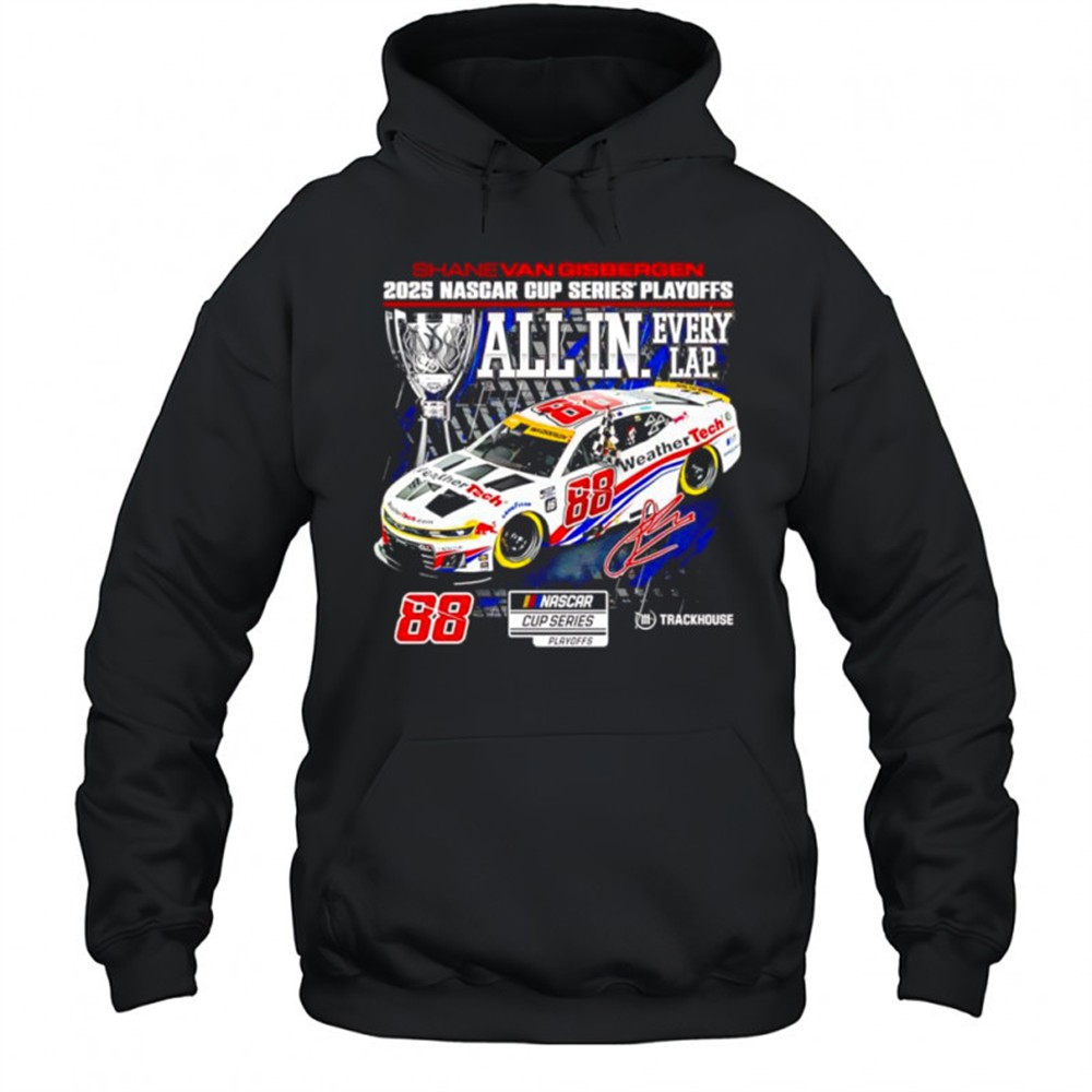 Shane Van Gisbergen 2025 Nascar Cup Series playoff signature shirt
