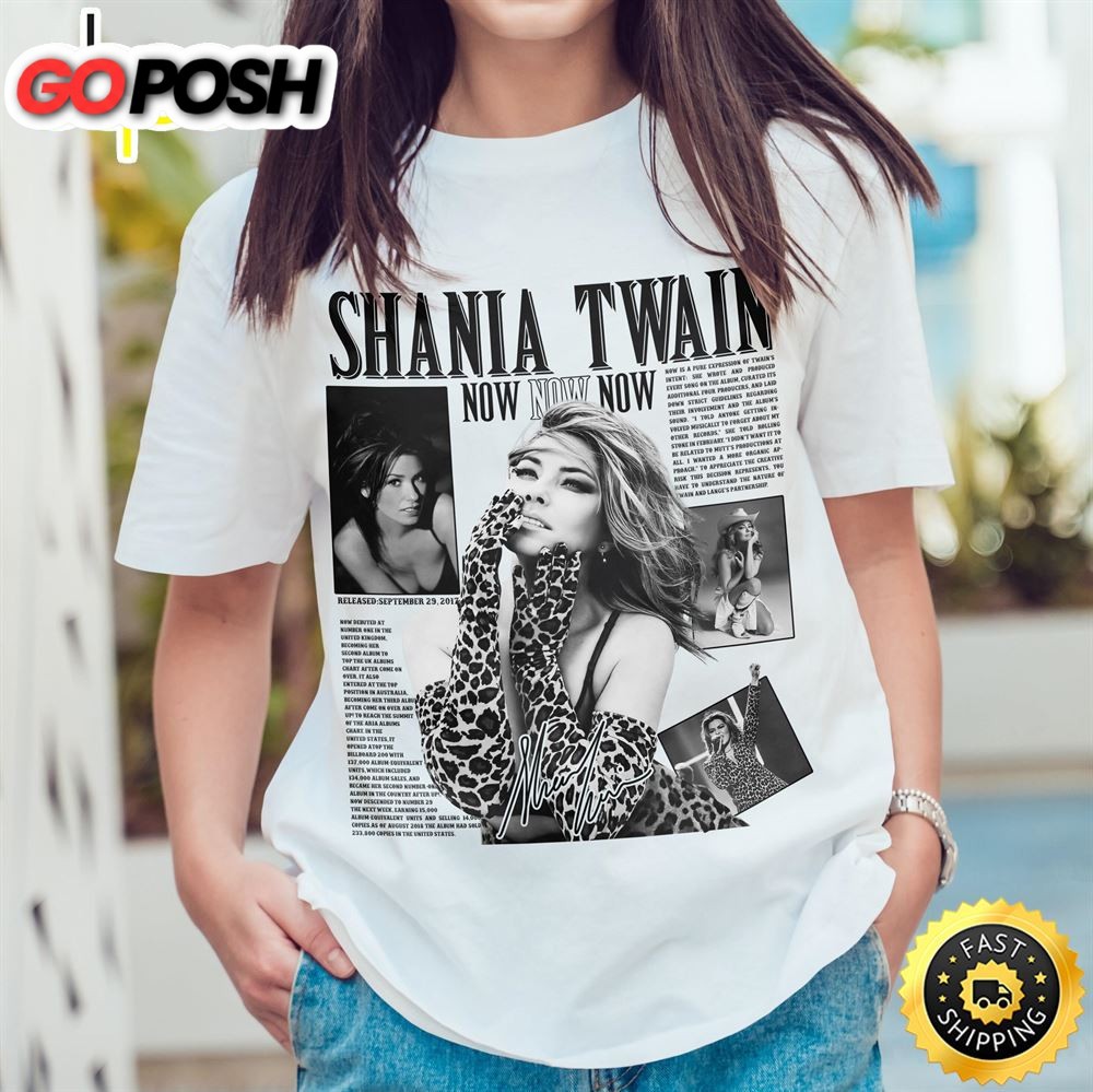 Shania Twain Tour 2025 Shirtqueen Of Me Tour Vintage Unisex T-shirt