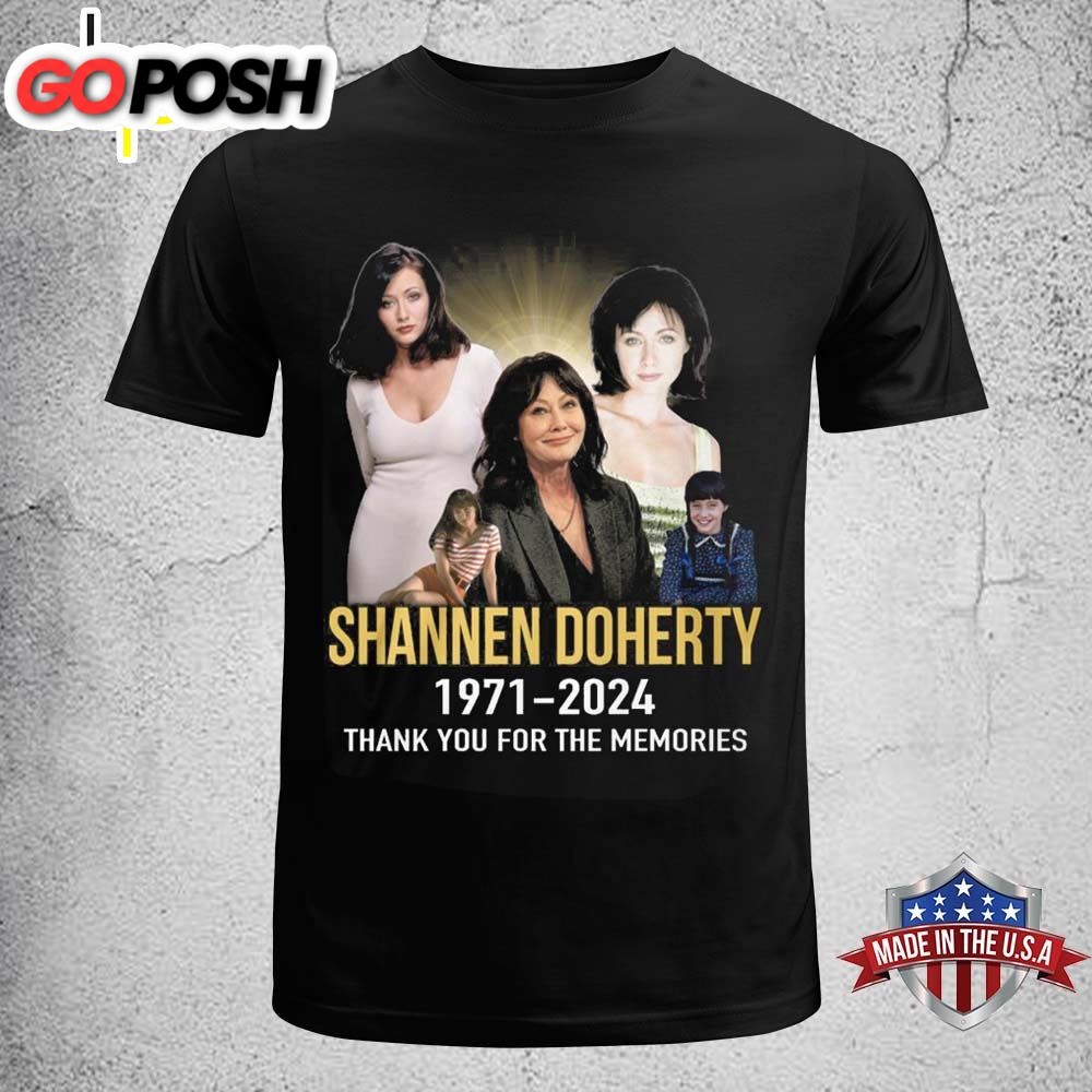 Shannen Doherty 1971-2025 Thank You For The Memories Shirt