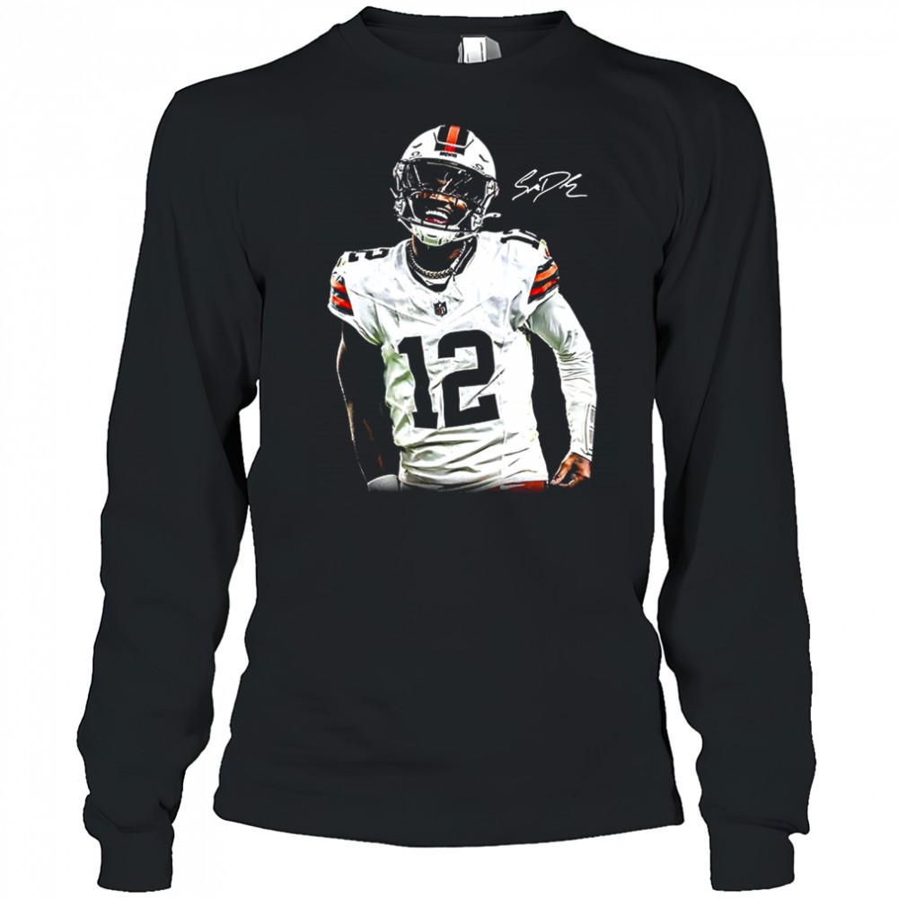 shedeur-sanders-cleveland-browns-football-the-debut-signature-shirt-zjjon804 Shedeur Sanders Cleveland Browns football the debut signature shirt