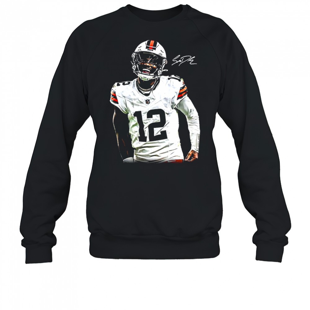 shedeur-sanders-cleveland-browns-football-the-debut-signature-shirt-zjjon804 Shedeur Sanders Cleveland Browns football the debut signature shirt