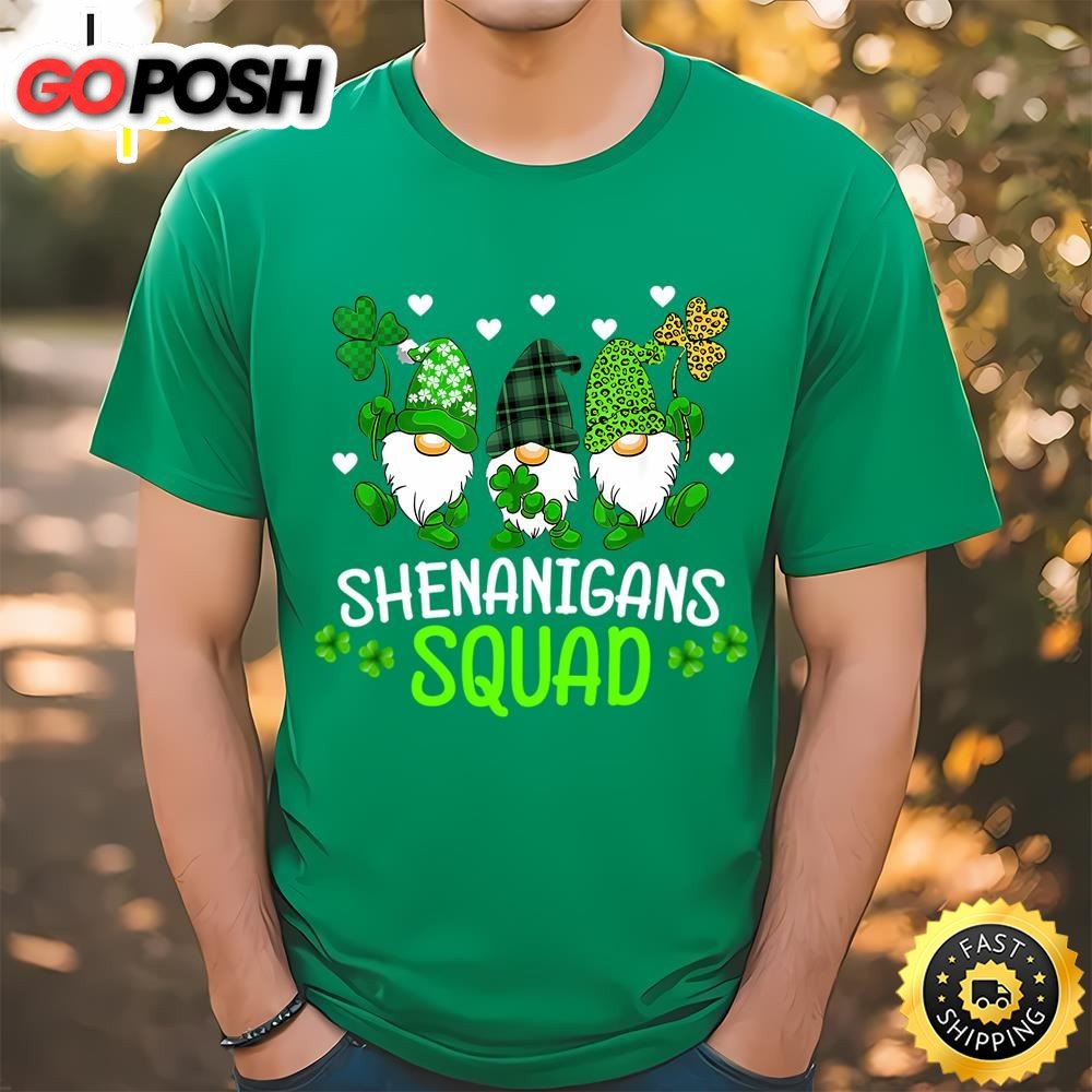 Shenanigans Squad Gnomes Patricks Day T-Shirt