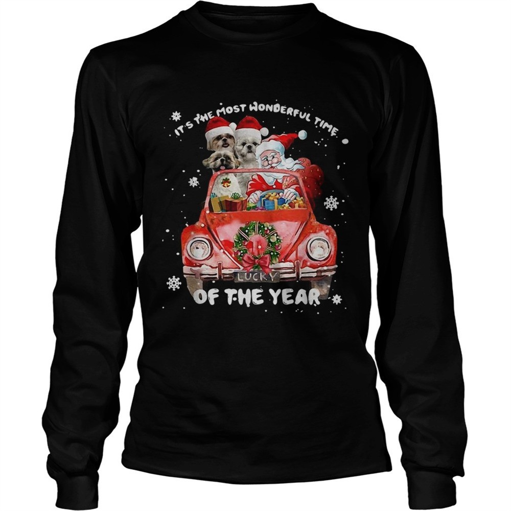shih-tzu-and-santa-its-the-most-wonderful-time-of-the-year-christmas-shirt-dig6g3t9 Shih Tzu and Santa its the most wonderful time of the year Christmas shirt